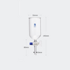 Cylindrical funnel with glass stopcock,50 to 1.000 ml Laborxing