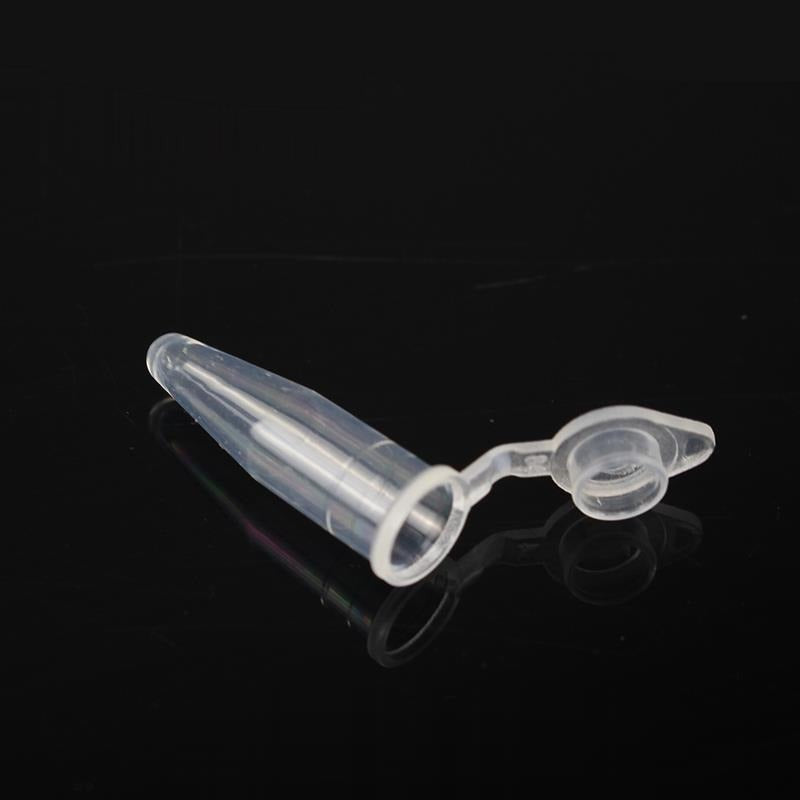 Microcentrifuge tubes with snap cap, capacity 0.2 to 5 ml