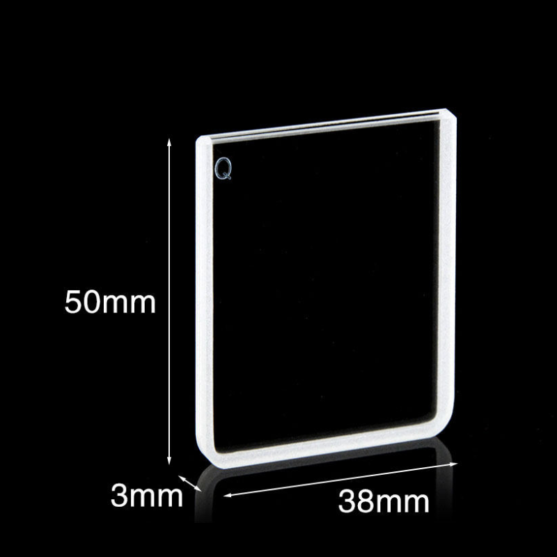 UV quartz macro cuvette, 2 clear windows