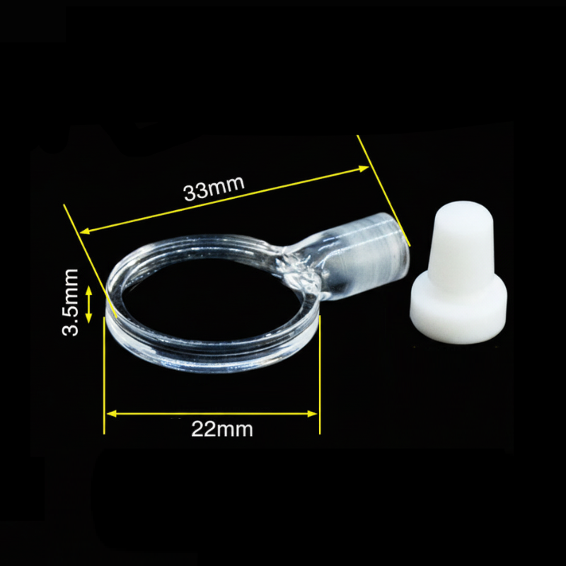 UV-Quarz-Zylinderküvette mit PTFE-Stopfen