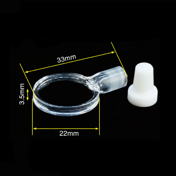Standard cylindrical polarimeter cell with PTFE stopper