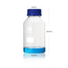 GL 80 Screw top bottle, clear glass, graduated, 250 ml to 1.000 ml Laborxing