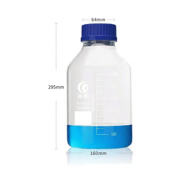 GL 80 Screw top bottle, clear glass, graduated, 250 ml to 1.000 ml Laborxing