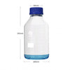 GL 80 Screw top bottle, clear glass, graduated, 250 ml to 1.000 ml Laborxing