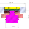 End face Raman testing cell for solid-state battery, Model GT16 Laborxing