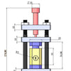 End face Raman testing cell for solid-state battery, Model GT16 Laborxing