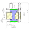 Standard pressure jig and testing cell kit for solid-state battery, Model GT01 TC Laborxing