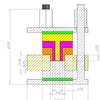 Standard pressure jig and testing cell kit for solid-state battery, Model GT04 Laborxing
