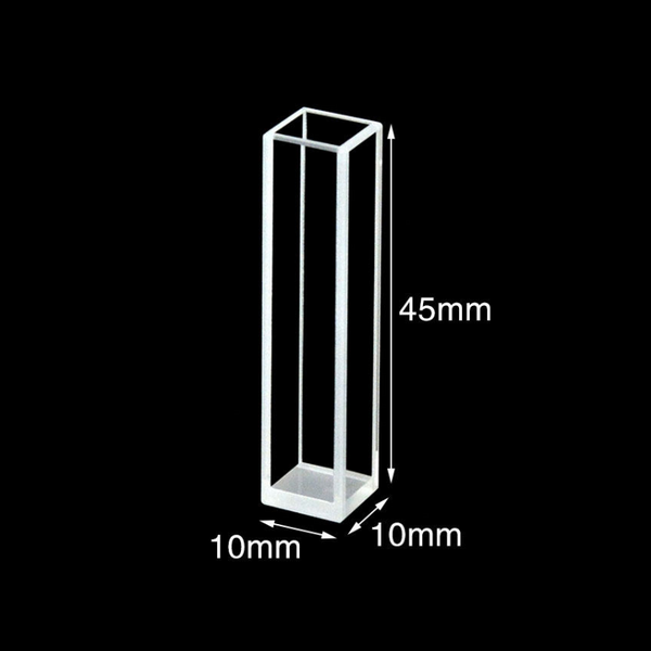 Cubetas macro de cuarzo UV, 4 ventanas transparentes, trayectoria de luz de 8 mm Laborxing