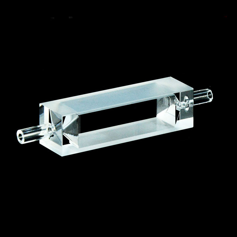 UV quartz macro flow through cell, lightpath 10 mm