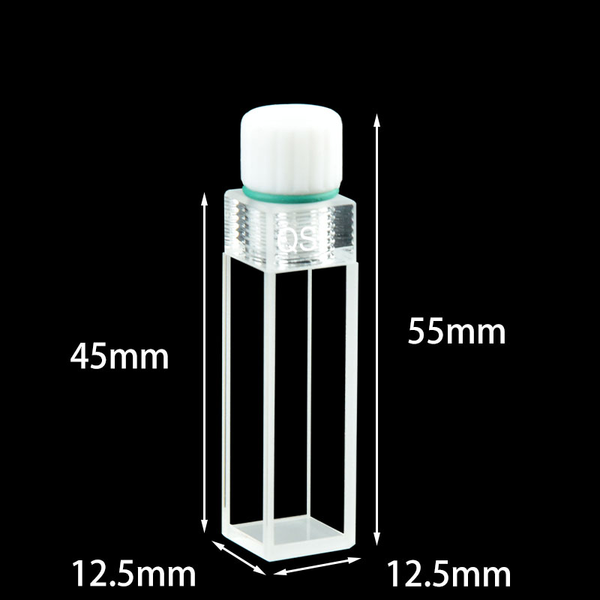 Standard Quartz inner threaded cuvettes，lightpath 10 mm Laborxing