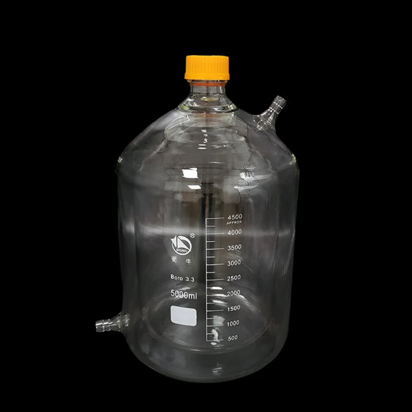 Frasco con doble camisa y tapón de rosca, graduado, de 100 a 5000 ml Laborxing