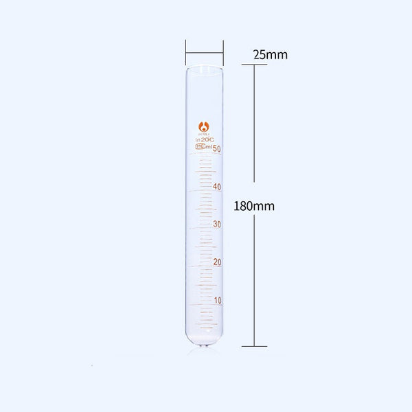 10 uds./paquete, tubo de vidrio, graduado Laborxing