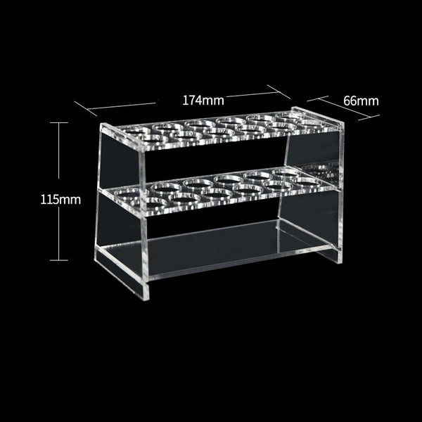 Double bank colorimetric tube plastic stand, slots 12 to 24 Laborxing