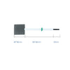 Tantal Ta2O5 + Iridium IrO2 Oxidbeschichtete Titannetz-Arbeitselektroden mit PTFE-Stab Laborxing