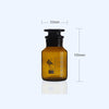 Wide mouth bottle, brown glass, graduated, 60 ml to 1.000 ml Laborxing