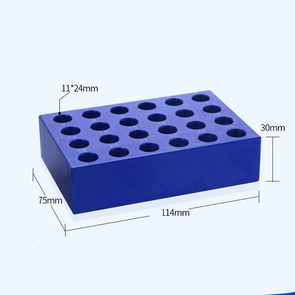 Rack de resfriamento de alumínio para frascos de 0.2 ml a 50 ml Laborxing