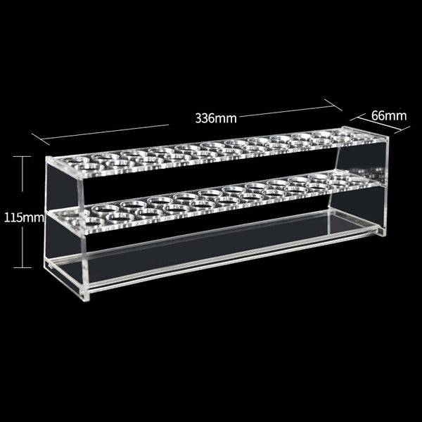 Double bank colorimetric tube plastic stand, slots 12 to 24 Laborxing