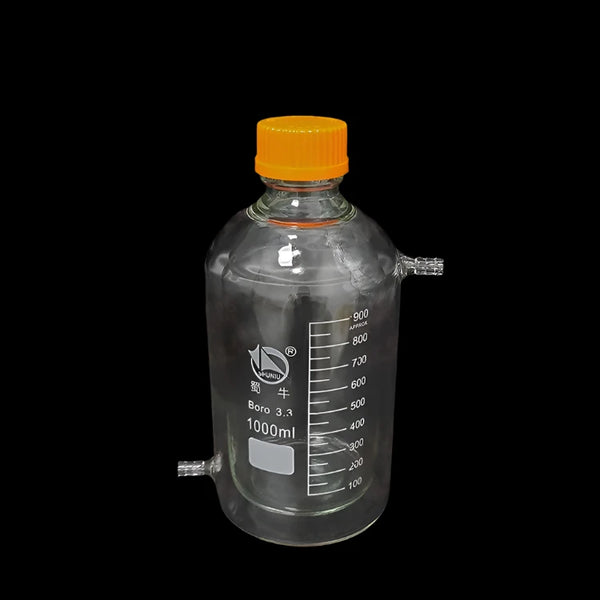 Frasco con doble camisa y tapón de rosca, graduado, de 100 a 5000 ml Laborxing