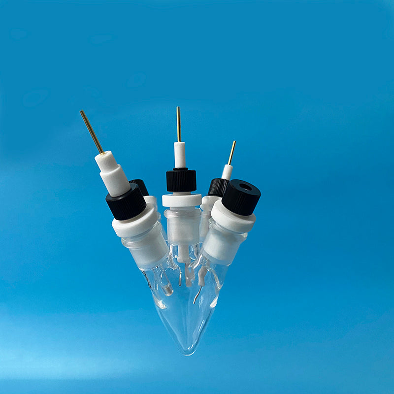 5 holes low volume electrochemical cell, capacity 20 to 50 ml