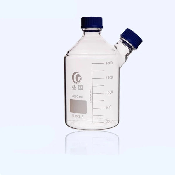 Doppelhals-HPLC-Flasche mit GL45-Schraubverschluss, Fassungsvermögen 250 bis 2.000 ml Laborxing