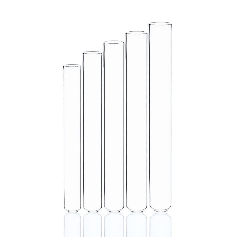 10 pcs/pack, glass test tube, clear glass