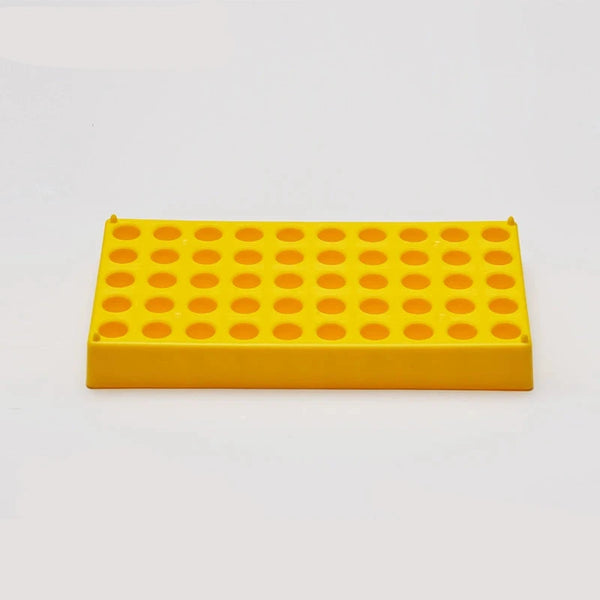 Soporte de 50 ranuras para viales de muestra de 4 ml, plástico PP Laborxing