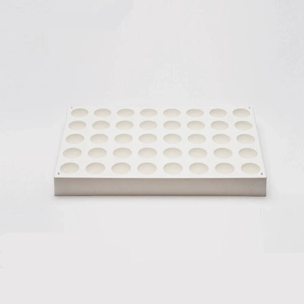 Soporte de 40 ranuras para viales de muestra de 20 ml, plástico PP Laborxing
