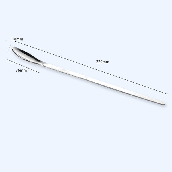 Cucharas de acero inoxidable, forma estrecha, longitud de 16 a 25 cm Laborxing