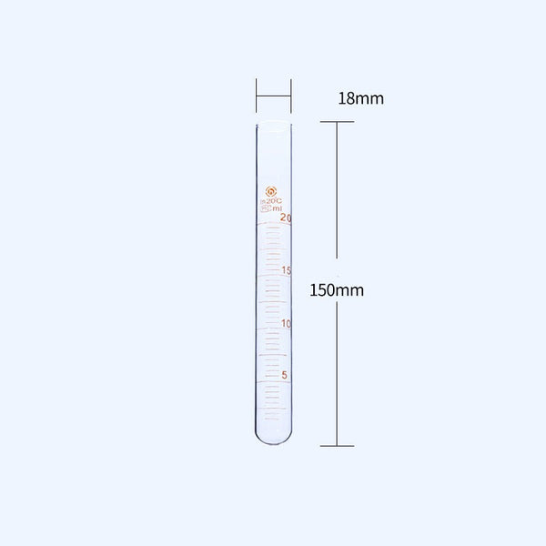 10 pièces/paquet, tube en verre, gradué Laborxing