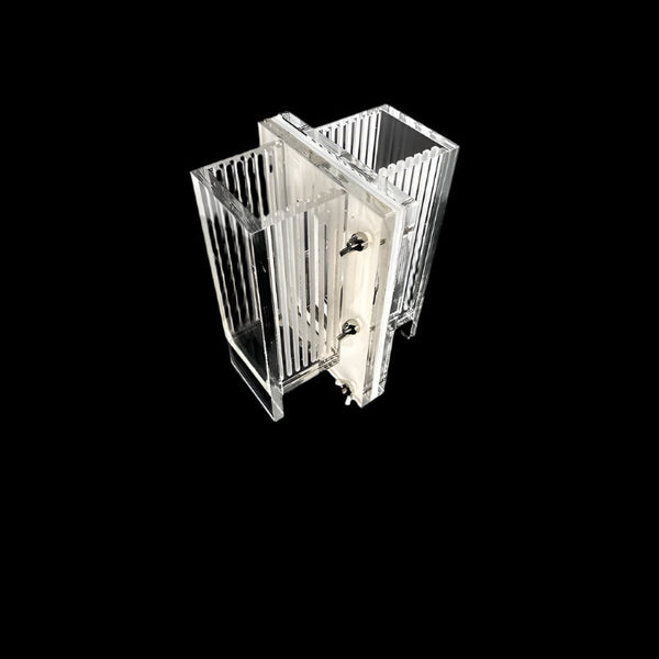 Reactor electroquímico de triple cámara de celda H para tratamiento de aguas residuales, capacidad de 600 a 1200 ml Laborxing