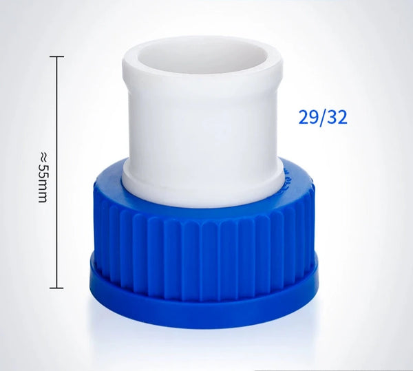 Tapón de rosca GL45 con adaptador de junta de PTFE Laborxing