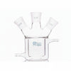 Double jacketed cylindrical flask with three necks, capacity 50 to 5.000 ml Laborxing