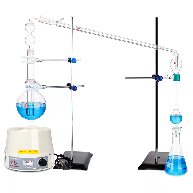 Apparatus for determination of neutral oils and pyridine bases contents of phenol products
