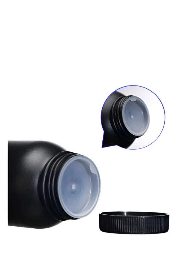 Botellas de boca ancha de HDPE negras, capacidad de 50 ml a 1.000 ml Laborxing