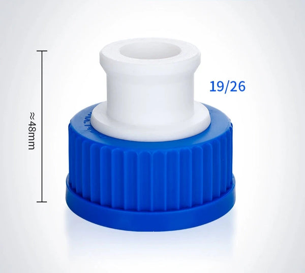 Tapón de rosca GL45 con adaptador de junta de PTFE Laborxing