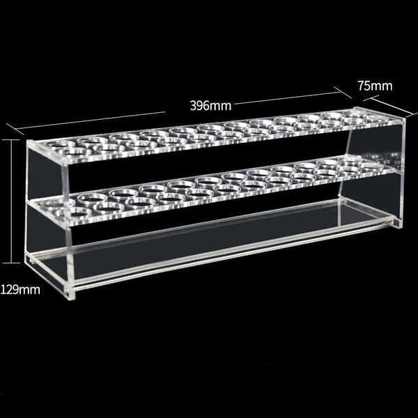 Double bank colorimetric tube plastic stand, slots 12 to 24 Laborxing