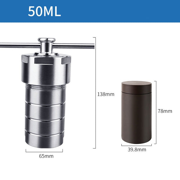 Reactor de síntesis hidrotermal con recipiente revestido de PPL, volúmenes 25-500 ml Laborxing