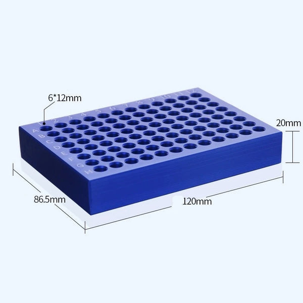 Rack de resfriamento de alumínio para frascos de 0.2 ml a 50 ml Laborxing