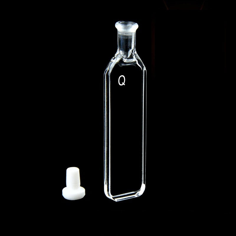 UV quartz cuvettes with PTFE Stopper, lightpath 1 mm