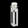 UV micro fluorescence Cuvette with PTFE Stopper, Lightpath 10 mm, 4 clear windows Laborxing