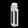 UV micro fluorescence Cuvette with PTFE Stopper, Lightpath 10 mm, 4 clear windows Laborxing