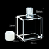 UV quartz marco cuvette with PTFE screw cap,double lightpath 20/30 mm