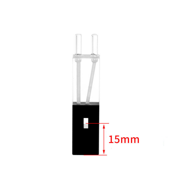 Celda de flujo submicroscópico de cuarzo UV, trayectoria de luz de 10 mm
