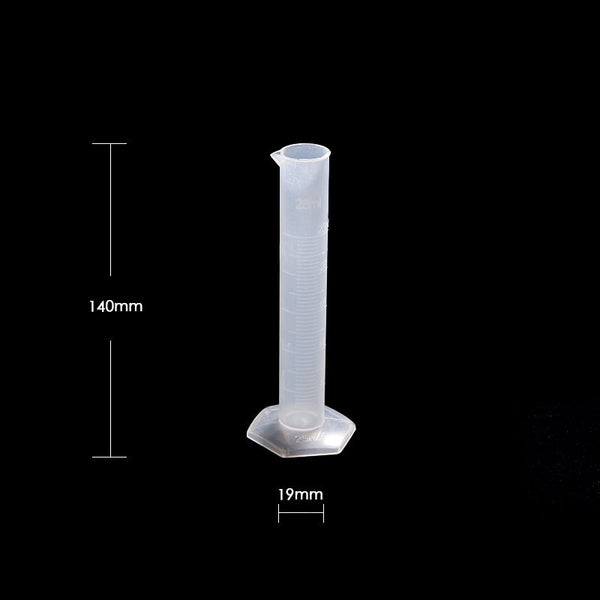 베이스와 스파우트가 있는 측정 실린더, 플라스틱 PP, 10ml ~ 2.000ml Laborxing