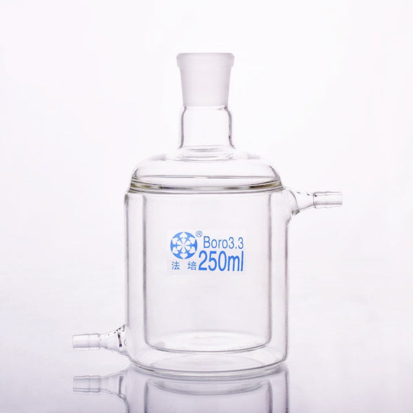 Double jacketed cylindrical flask, capacity 50 to 5.000 ml Laborxing