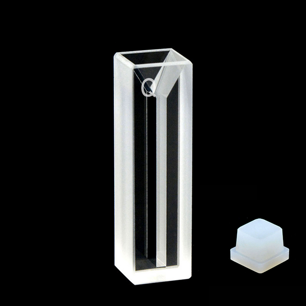 UV standard quartz micro cuvette with PTFE lid, lightpath 10 mm, 2 clear windows Laborxing