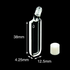 UV sub-micro beveled cuvette with PTFE screw cap, lightpath 1 mm