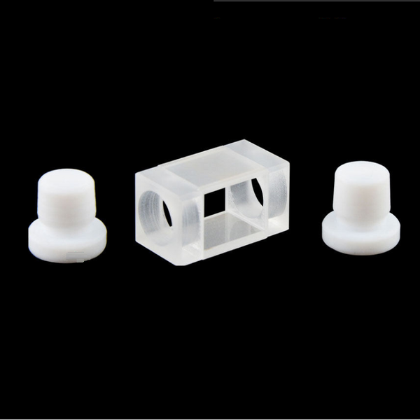 UV-Quarz-Durchflusszelle, geschlossen, Lichtweg 10 mm, Laborxing