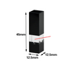 UV quartz sub-micro black cuvette ,lightpath 10 mm Laborxing